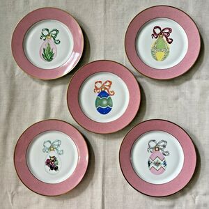PUIFORCAT St Petersbourg Egg Plate Set Grandmillennial Coastal Grandmother Decor